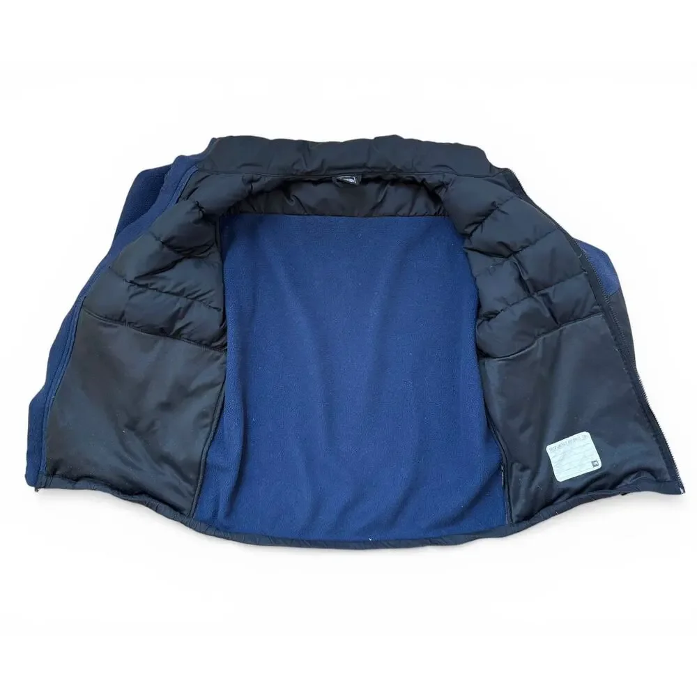 The North Face Men's Denali Down Fleece Jacket Insulation Layer Blue Black Small